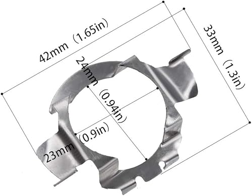 Miniatura 3 de H7 - Adaptador de bombillas LED para faros delanteros BMW, Mercedes-Benz, Volkswagen, VW Jetta, etc., paquete de 2