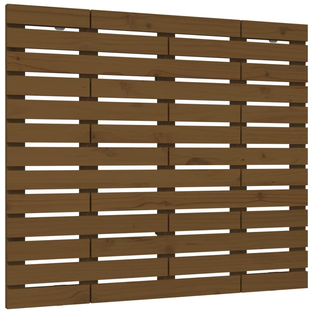 824676 Testiera da Parete Ambra 96x3x91,5 cm in Legno Massello di Pino Testata in Legno,Testata Letto Matrimoniale Muebles Dormitorio Spalliera Letto Testiere per Letto Matrimoniale