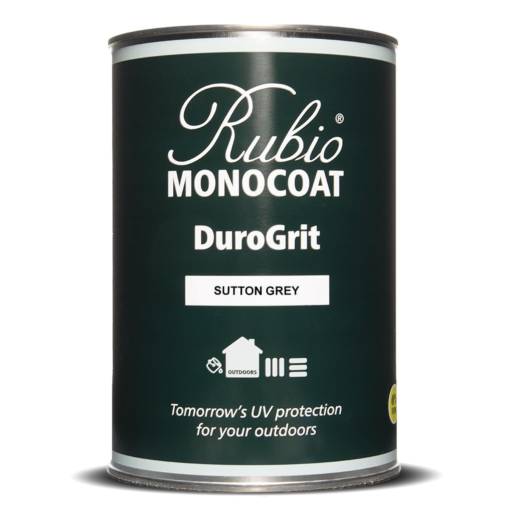 Rubio Monocoat DuroGrit Outdoor Wood Oil Sutton Grey 1L, UV Protection