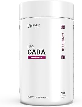Renue By Science GABA | High Strength Liposomal GABA Supplements | 90 GABA Capsules - 300mg Gamma-Aminobutyric Acid per Serving | Non-GMO | Made in the USA Third-Party Tested