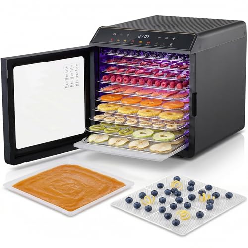 Image of Elite Gourmet 10-Tray Digital Food Dehydrator, 48-Hr Timer, 95-167F, Black