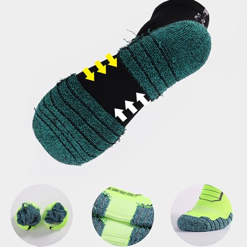Ankle Socks with Cushion Sport Athletic Running Socks Low Cut Compression Running Sock with Ankle Support 3 Pairs2
