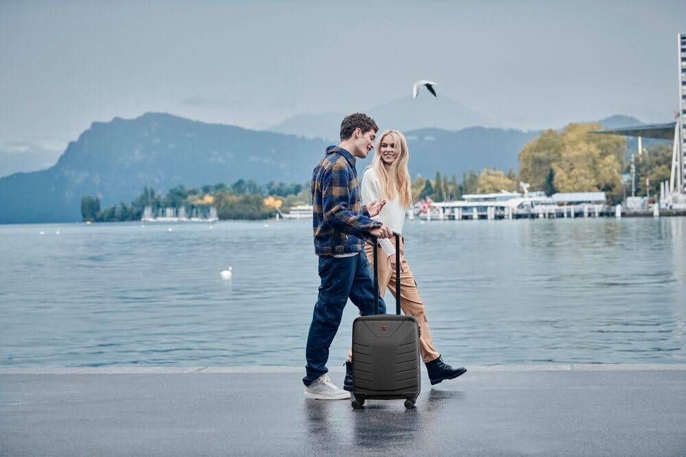 WENGER Pegasus S Hartschalenkoffer, S, Trolley, 39 (44) l, Sicherheitsschloss, Damen Herren, Reisen Urlaub