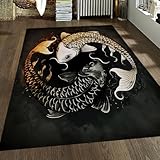 Tapis doux à poils ras : La surface de poils courts et denses offre une sensation agréable. Fabriqué en polyester léger, ce tapis couloir est résistant aux pertes de fibres et conserve sa forme, même avec un usage fréquent, pour un confort quotidien