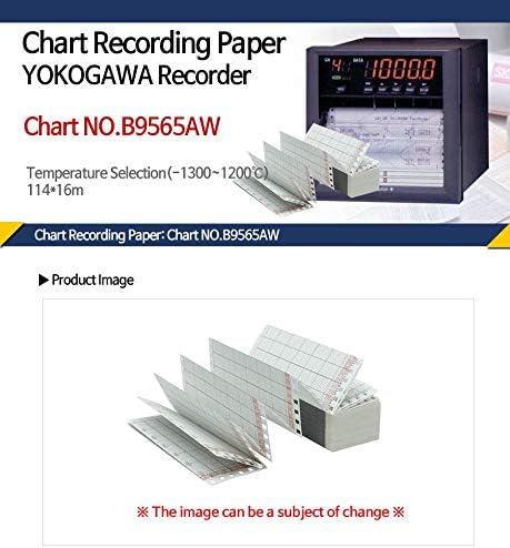 Yokogawa Chart Recording Paper 114 * 16m : NO.B9565AW (Temperature Selection Possible) (50~50℃)