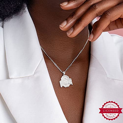 PicturesOnGold.com Officially Licensed Ohio State University Logo Necklace in Sterling Silver, 14k Gold & Gold Plated2