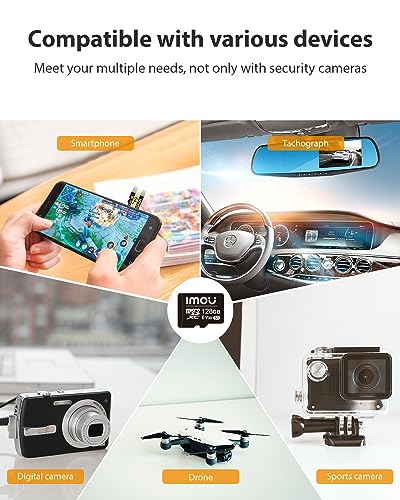 Imou 128GB Micro SD Card-Class 10 High Speed TF Flash Memory Card, Micro SD SDXC Card, Up to 100MB/s, UHS-I U1 - Image 5