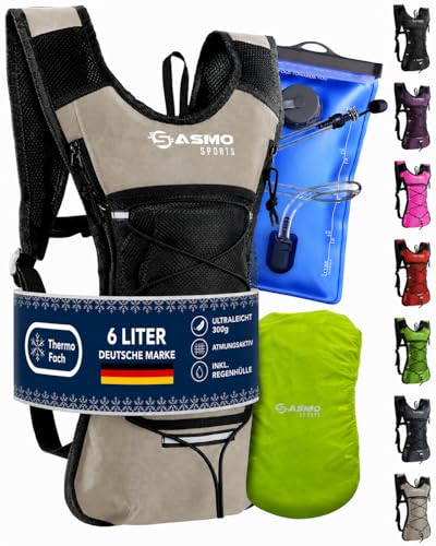 Sac running avec poche d'isolation thermique SASMO et réservoir eau 2L pour randonnée