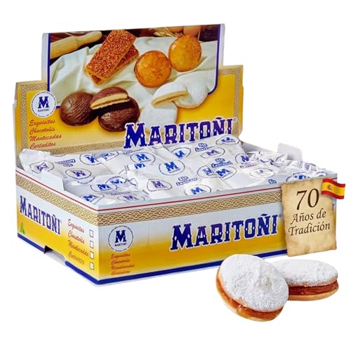 Maritoñi 20 Unidades - Regalo Gourmet de Granada, Dulce Granadino 70 Años Tradición - Galleta y Bizcocho, Producto Español Auténtico