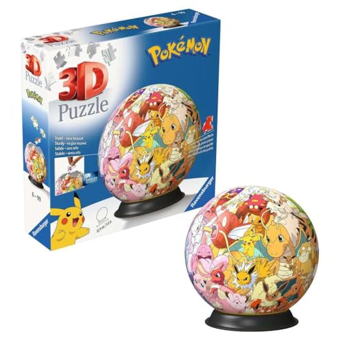 Puzzle 3D Ball 72 pièces : Pokémon Ravensburger France - vue 6