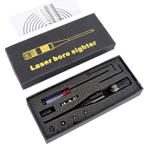 Wipboten Laser Boresighter Bore Sight Kit With Button Switch For .22 To .50 Caliber Red Laser Sight #TOP2