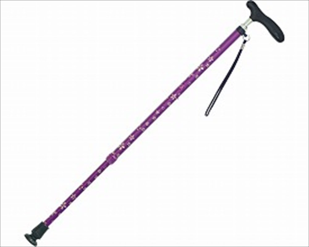 Amazon | 介援隊 伸縮和柄杖I CMS-11 紫 | 介援隊 | 一本杖