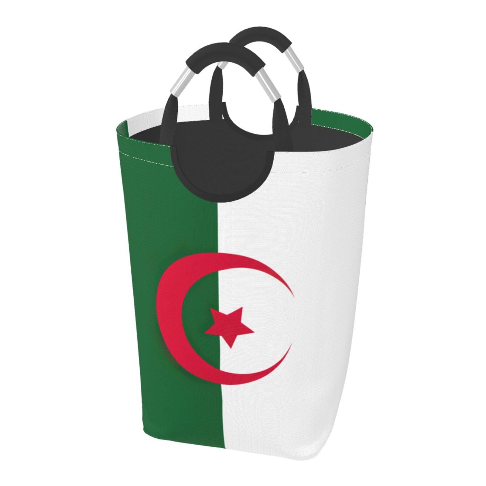 Panier à linge pliable drapeau Algérie 50L en tissu Oxford