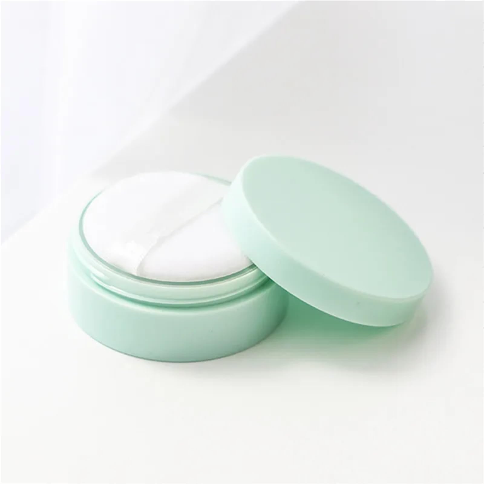 Tarros De CosméTicos 12 unids/lote 30g/30ml tarro de polvo suelto vacío polvo de plástico cosmético estuche de maquillaje recargable compacto botella de viaje Para CosméTicos, Cremas(Light green)