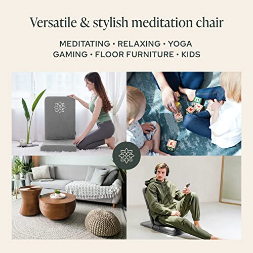image for Mindful Modern Folding Pro Meditation Chair - Adjustable Meditation Se