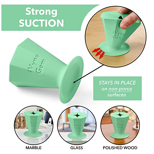 Colector de restos de vinilo con succión iVyne Gem verde para pelado 6
