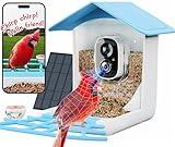 PerchMe® Smart Bird Feeder with Camera Solar powered, AI Recognition, 1080P Auto Capture Bird & App Notify, Waterproof Camera Bird Feeder for Outside with Hummingbird Feeder, Ideal Gift for Bird Lover