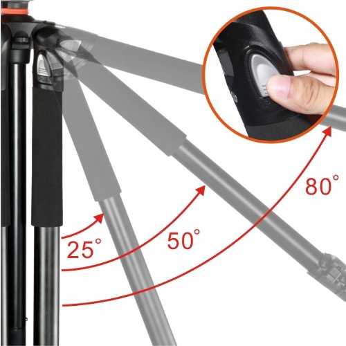 Amazon.com : VANGUARD Abeo Plus 323At Tripod : Electronics