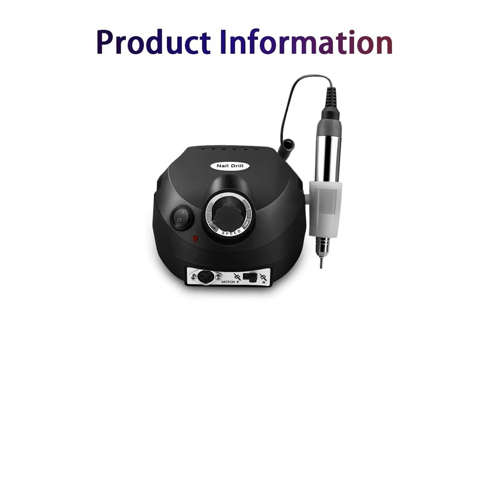 Trapano per unghie, Trapano elettrico for unghie professionale da 35000 giri/min, set di levigatrici for e punte for trapano for(White)