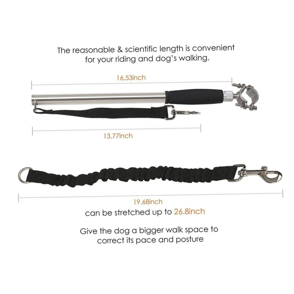 SUPVOX Laisse pour Chiens Longue Accessoire pour Vélo Promenade ou Course à Pied
