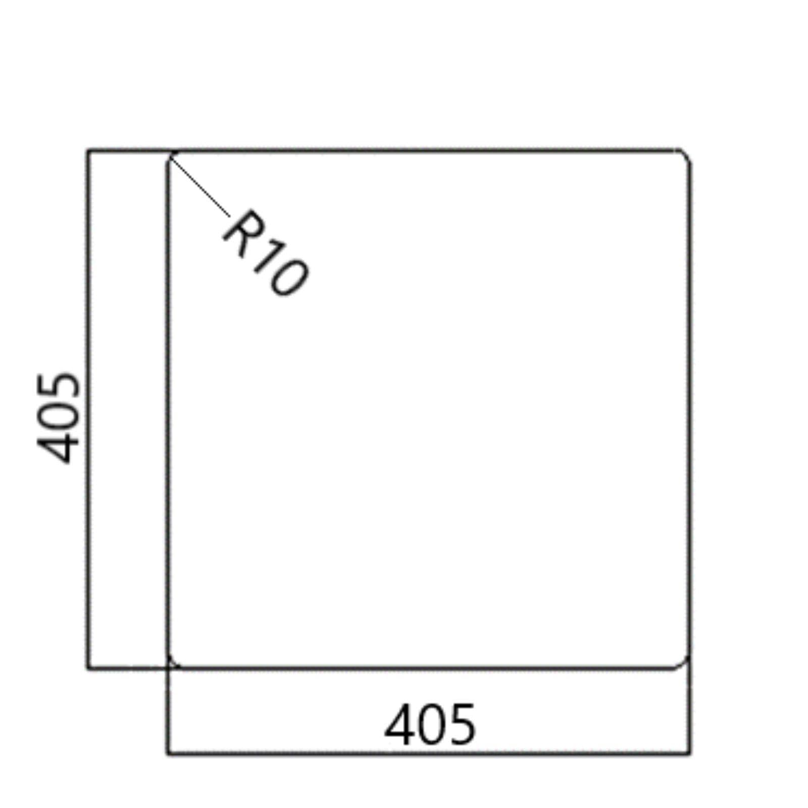 Fregadero Blanco Luquicina LD44WH Composite BIO 45 x 45 x 20 cm Empotrable