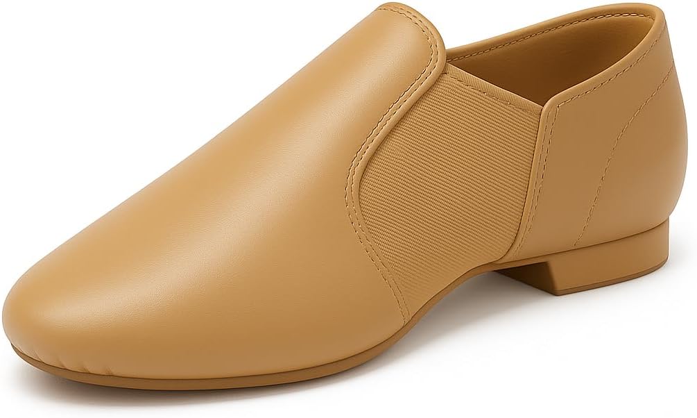 Jazz Shoes Girls Slip-on - Comfortable Leather Dance Footwear