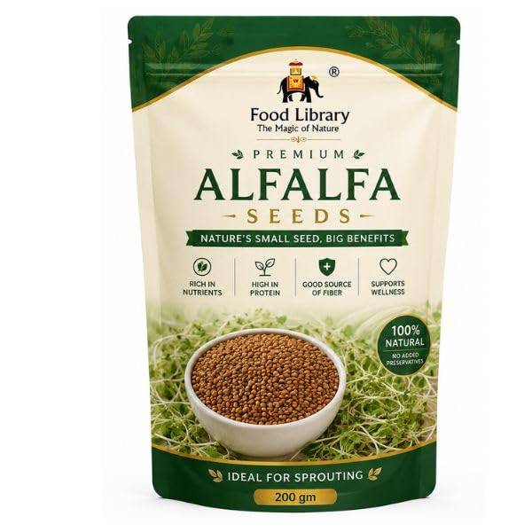 Food Library Alfalfa Sprouting Seeds (200g).-image-18