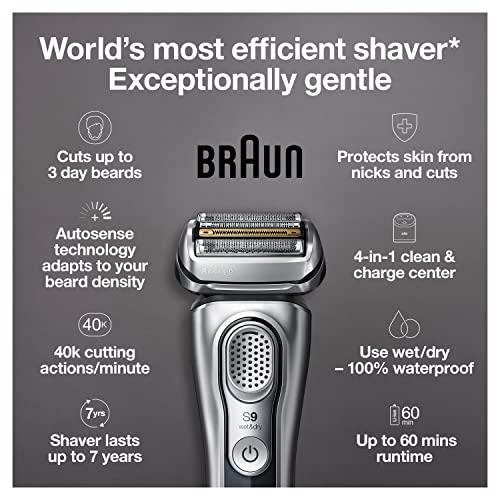 Braun 00069055883112 Electric Razor For Men With Precision Beard Trimmer, Rechargeable, Wet & Dry Foil Shaver thumb #2
