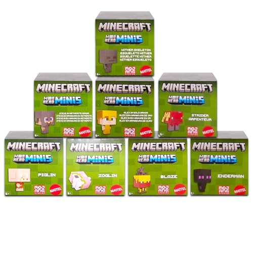 6 Minecraft Mini Figures