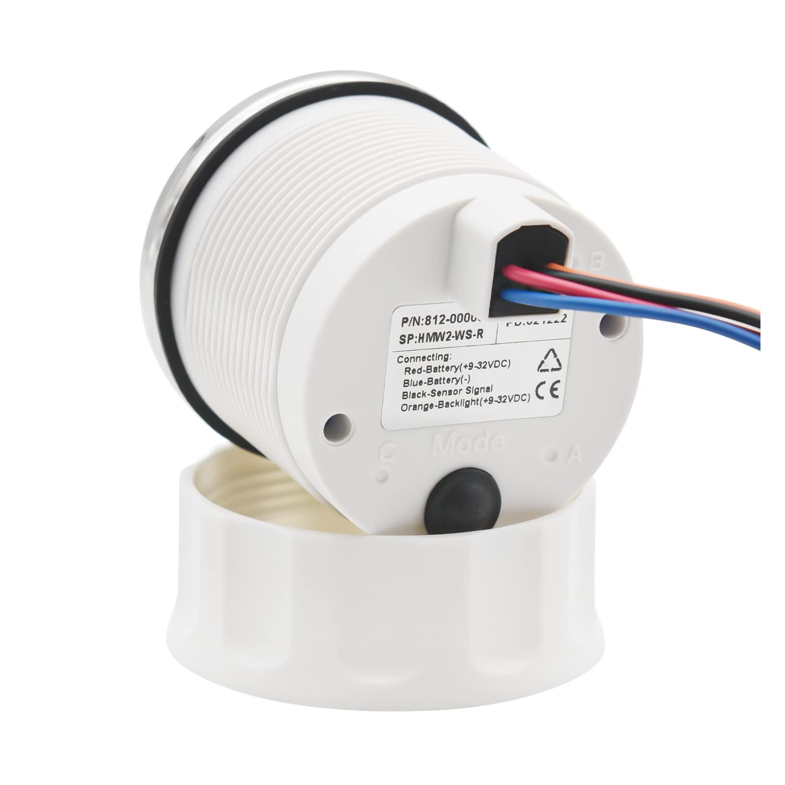 8 kolorów podświetlenia wskaźnik zbiornika oleju 52mm miernik paliwa z czujnikiem poziomu paliwa 0-190ohm 100-500MM dla miernika samochodowego łodzi morskiej(X375mm)