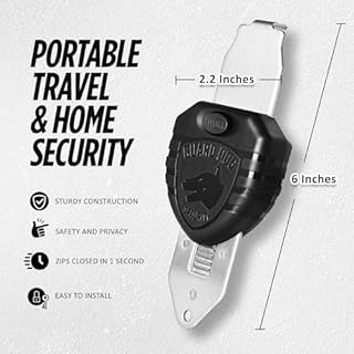 Guard Dog Security Blocklock Portable Door Lock, Hotel Door Locks for Travelers Security, Tough, Durable, Apartment Door Security, Home Security, Travel Essentials, Easy to Use