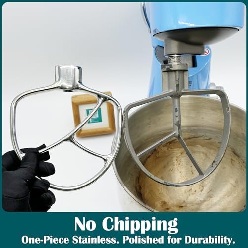 Flat Beater Replacement 5.5-Quart Stand Mixer/Polished 18/8 Stainless Steel Accessories/No coating/Dishwasher Safe - Thumbnail 4