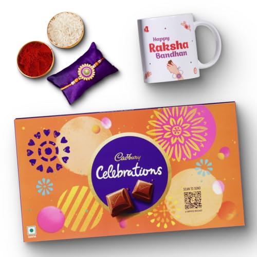 Image of Cadbury Celebrations Chocolate Rakhi Gift Pack Combo with Mug, 189.6 g