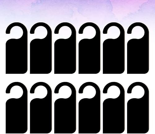 Miniatura 6 de EXCEART Letrero para manija de puerta, perillas de puerta, pizarra, letrero colgante de puerta, adornos de puerta de madera para el hogar, bar,