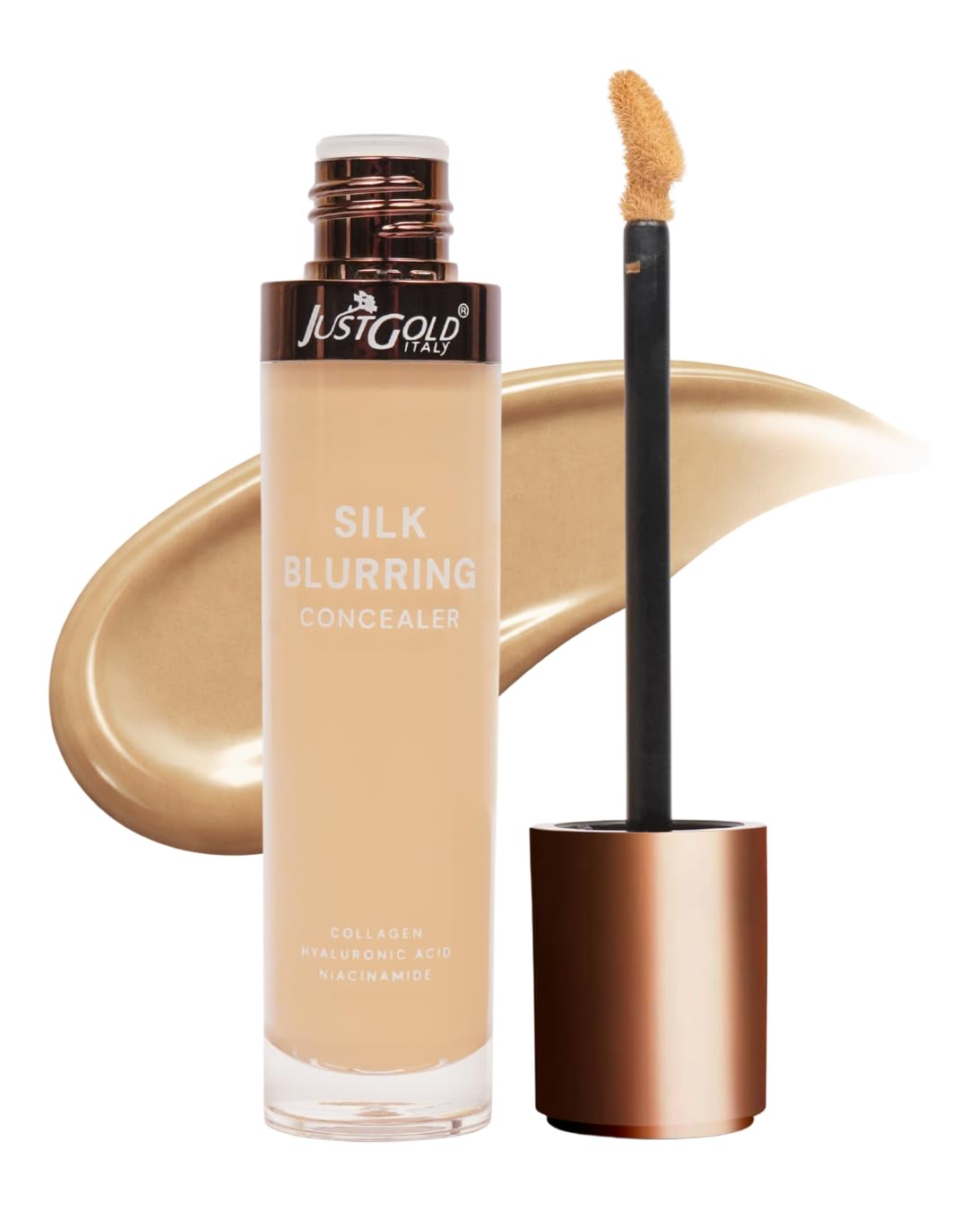 Justgold Silk Blurring Concealer | High Coverage Liquid Concealer | Blends Easily | Natural Finish | Covers Spots, Blemishes & Dark Circles. (#M5)-picture-36
