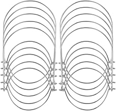 12 Pack Mason Jar Wire Hangers Stainless Steel Wire Handles for Regular Mouth Mason Jar Ball Pint Jar Canning Jars,Canning Jars Hanger, Hanging Jars, Jar hanging Hook, Sliver (70MM/2.75IN)