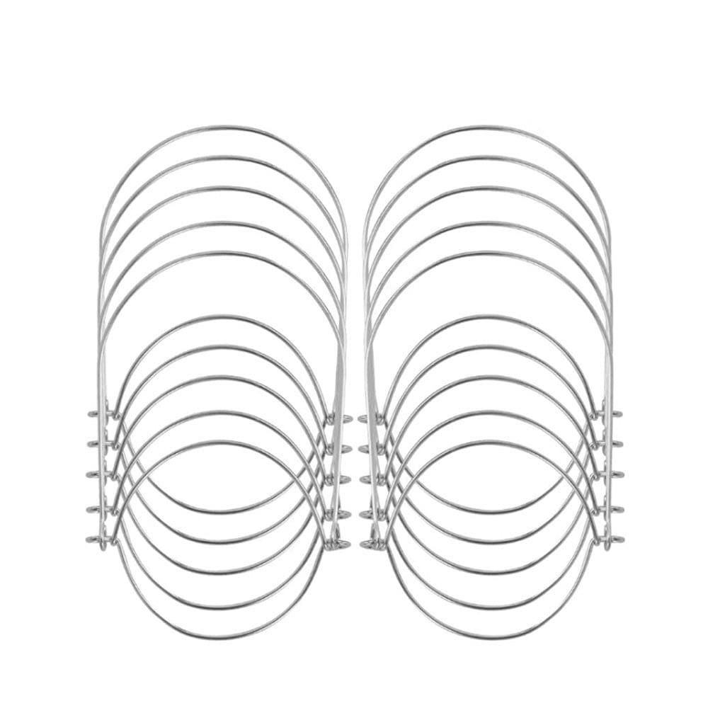 12 Pack Mason Jar Wire Hangers Stainless Steel Wire Handles for Regular Mouth Mason Jar Ball Pint Jar Canning Jars,Canning Jars Hanger, Hanging Jars, Jar hanging Hook, Sliver (86MM/3.38IN)