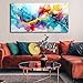 Abstract Canvas Wall-Art for Living Room - Colorful Wall Art Bedroom Office Artwork Wall Decor Ready to Hang Size 24