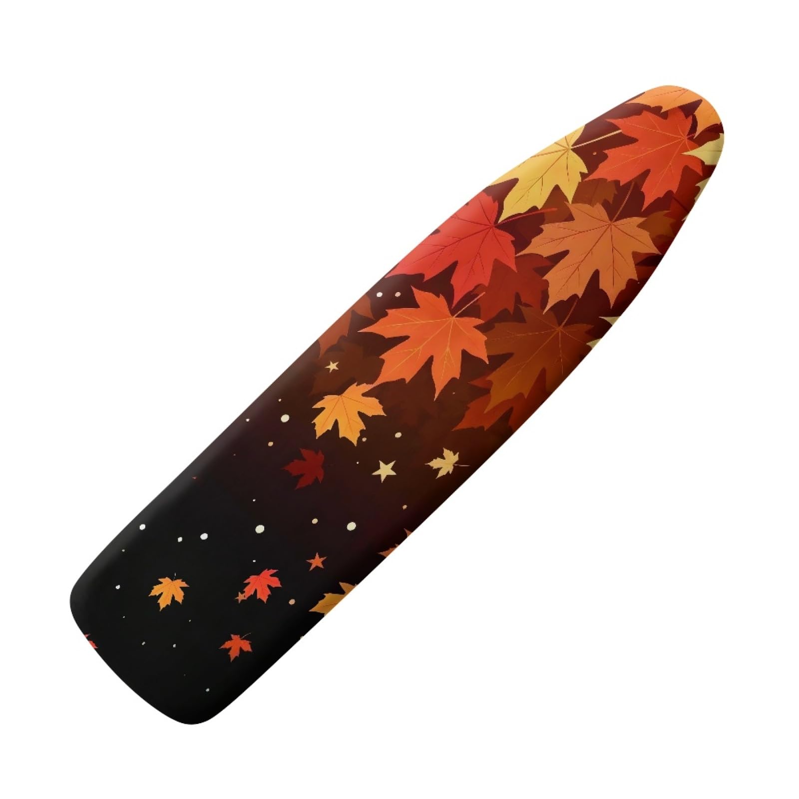 Rwmmla Maple Leaf Ironing Board Covers 110X30 Heat Reflective Cotton Polyester Blend, Elasticated Drawstring Fastening, Scorch Resistant For Steam Iron110x30cm/43X12in