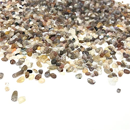 Piedras de Grava de Cristal de ágata Pulida Natural de 50 g Adecuadas for decoración de peceras Piedra Natural decoración de la habitación
