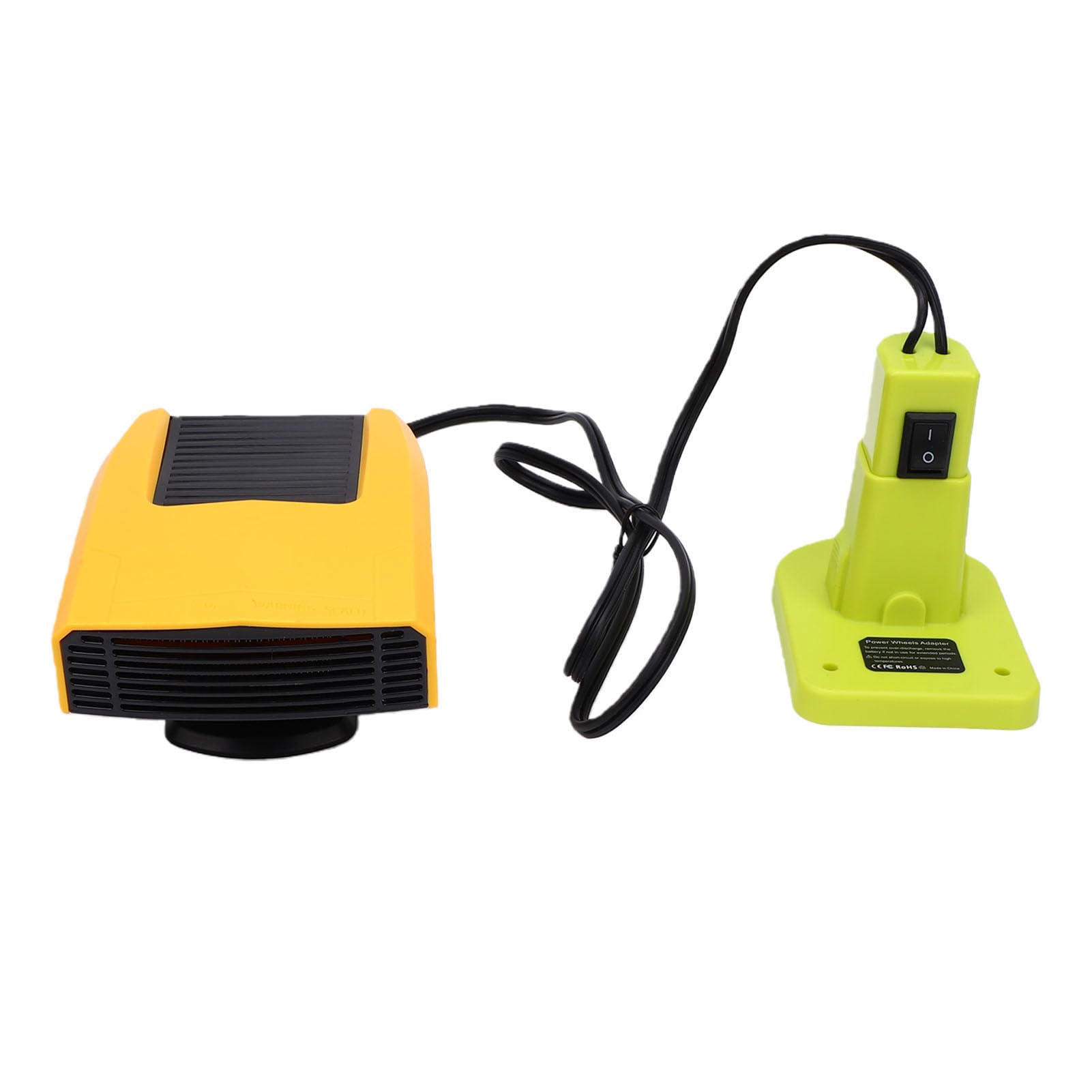 ViaGasaFamido Riscaldatore Portatile Senza Fili, Stufa Elettrica Compatta | Compatibile con Batteria Roybi 18V, 3 modalità, 2 USB, Compatto per Officina