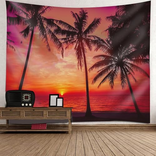 Tenture paysage coucher de soleil pour chambre adulte et enfant