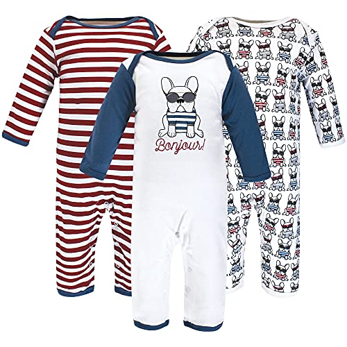 Image of Hudson Baby Baby Cotton Union Suit, 3 Pack