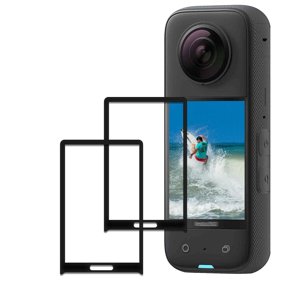 Pellicola In Vetro Temperato Per Insta360 ONE X3 (2 Pezzi) - Durezza 9H, Anti Graffio, Impermeabile, Alta Trasparenza