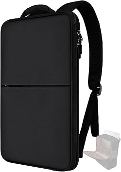 ZINZ Slim & Expandable Laptop Backpack 17 inch Travel Business Backpack Water Resistant Daypack Bookpack for Most 17 inch NoteBooks,Black