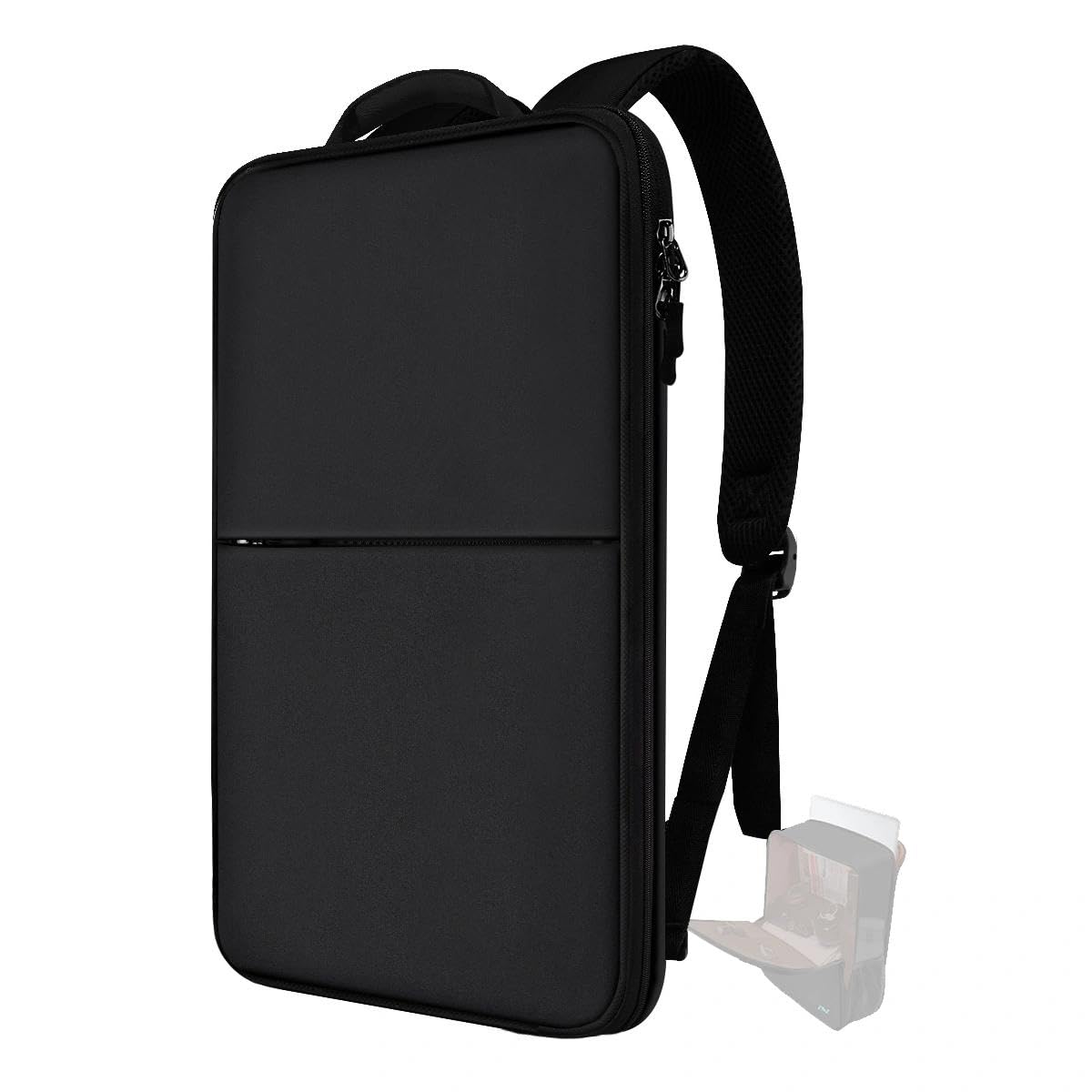 ZINZ Mochila Delgada y Expandible para Computadora Portátil, Mochila de Negocios para Viajes de 17 pulgadas, Mochila Resistente al Agua para la Mayoría de los Portátiles de 15 15,6 16 17 pulgadas