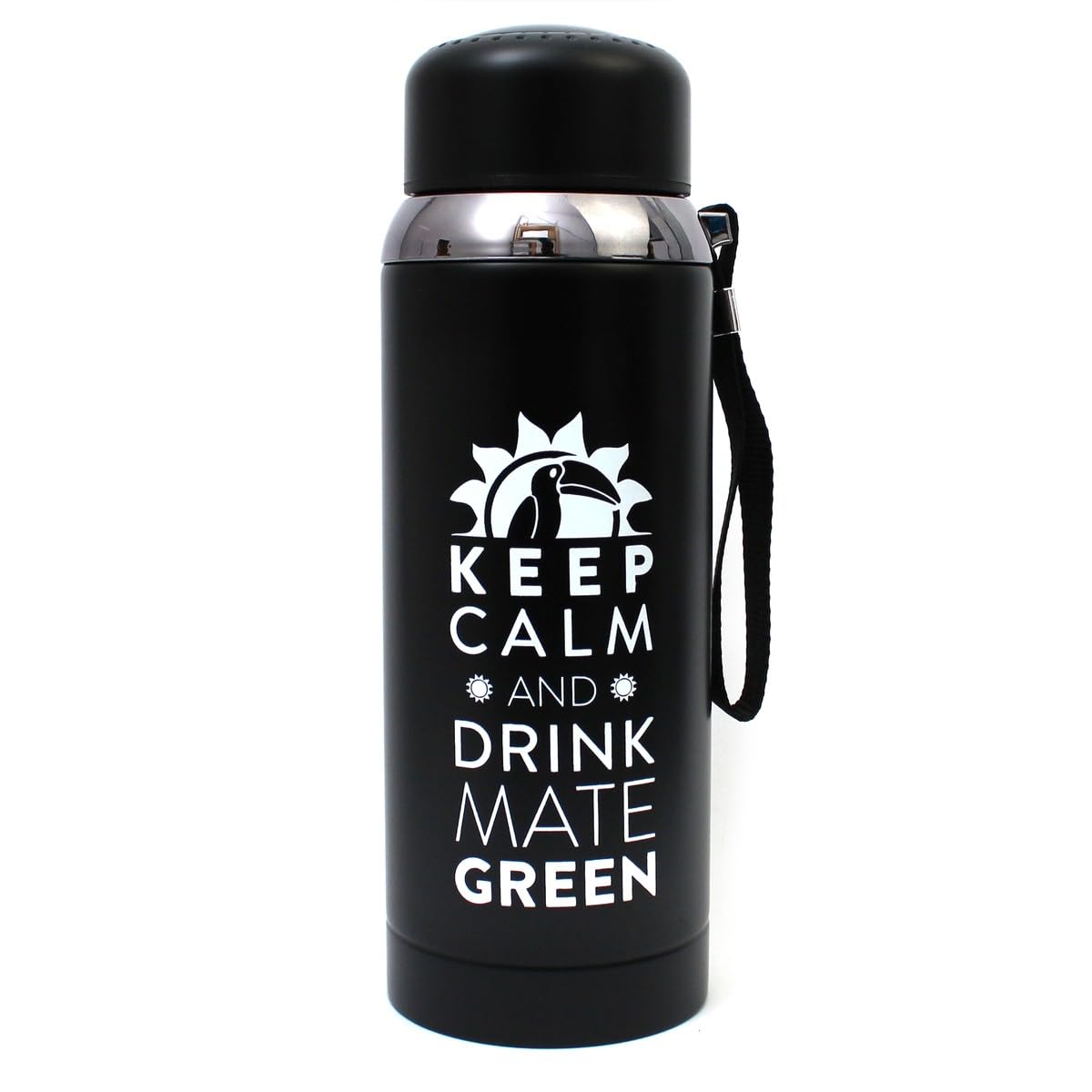 Mate Green Thermal Mug with Strainer 800 ml | Thermos Flask for Tea, Yerba Mate Tea and Herbs Made of Stainless Steel | Thermos Flask 800 ml | Insulated Flask | Insulated Flask with Tea Strainer |