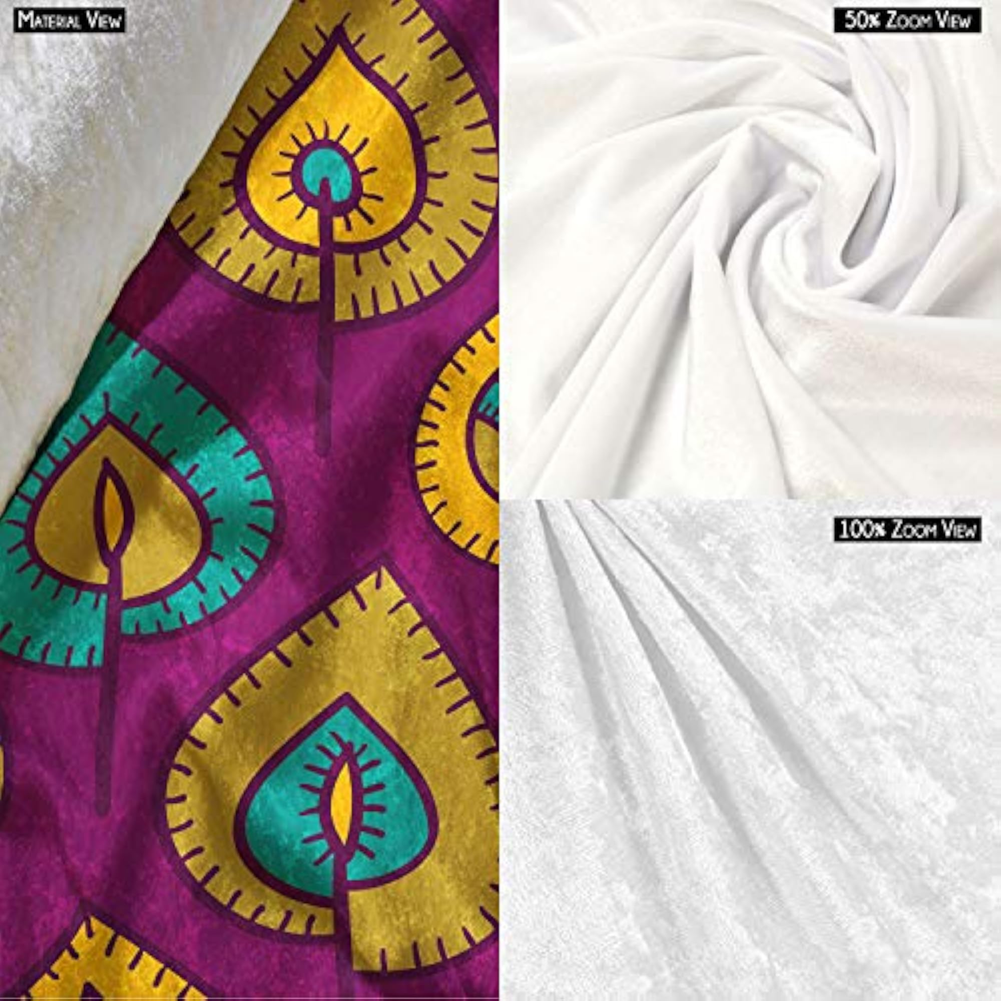 Stylized Leaves Table Cloth Cover for Dining & Center Table