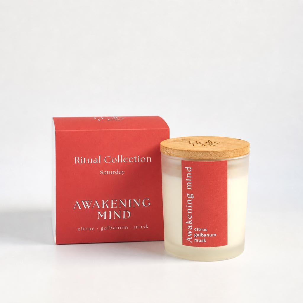 Awakening Mind Duftkerze, 220 ml, Citrus, Galbanum & Moschus, Sojawachs, 45–50 Stunden Brenndauer