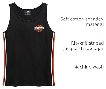 Harley-Davidson Women's Side Stripe Tank Top - 99110-20VW